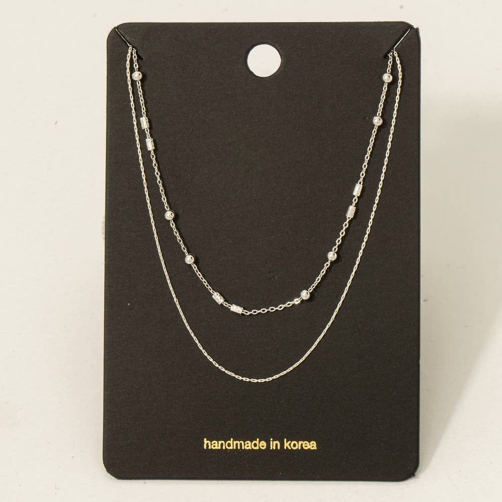 Fame Dainty Layered Classic Chain Necklace