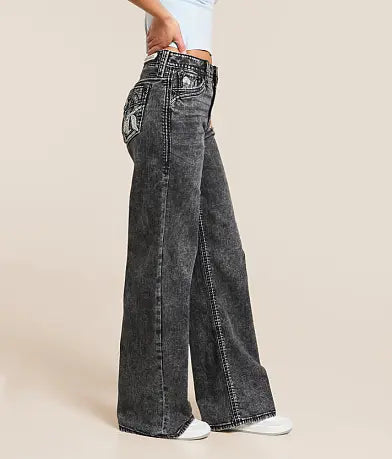 Rock Revival Women's High Rise Wide Leg Stretch Jean
