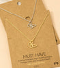 Gold Dipped Wire Butterfly Pendant Necklace