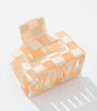 Adorro Pumpkin Checkmate Assorted Claw Clip