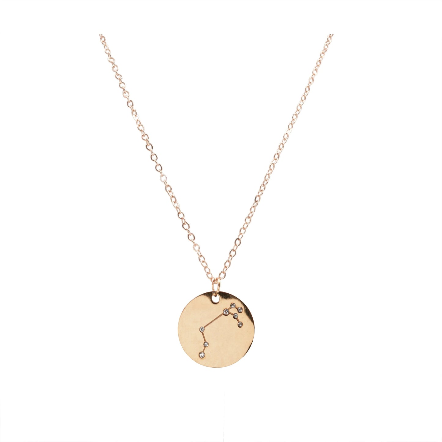 Zodiac Sign Rose Gold Necklace