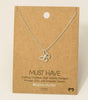 Gold Dipped Wire Butterfly Pendant Necklace