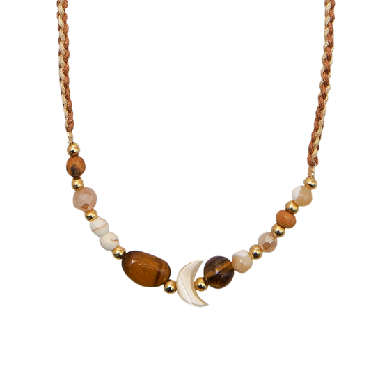 Lotus and Luna Solstice Eclipse Necklace