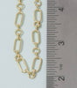 Gold Dipped Paperclip Oval Link Chain Necklace