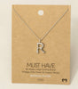 Fame Bubble Letter Pendant Necklace