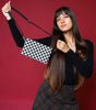 Jen & Co. Riley Checkered 3 Compartment Crossbody/Wristlet