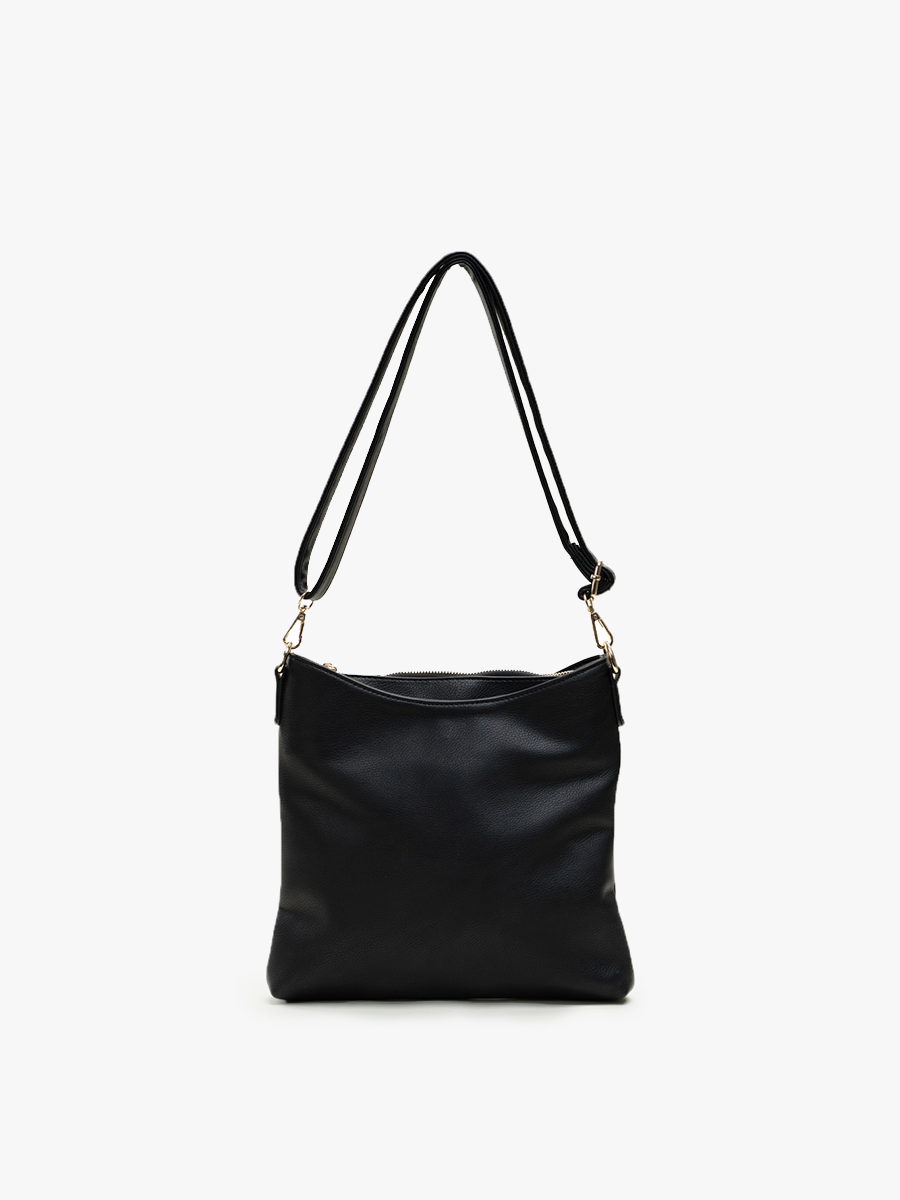 Jen & Co. Emma 3 Compartment Crossbody w/ Snap Closure