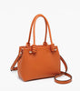 Jen & Co. Blair Classic Satchel Bag – Knotted Handles & Strap