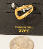 Fame Two Tone Wrap Around Open Band Ring