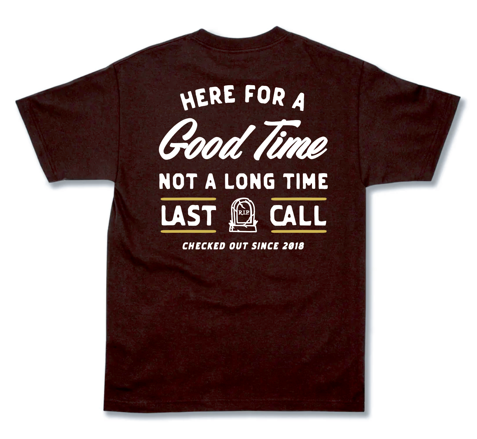 Last Call Co. Men's Here Badge S/S Tee