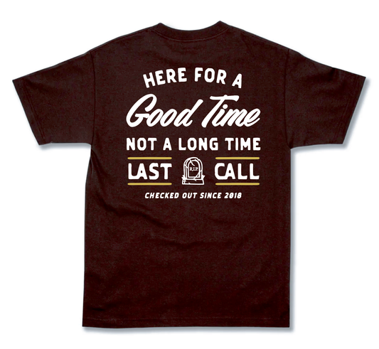 Last Call Co. Men's Here Badge S/S Tee