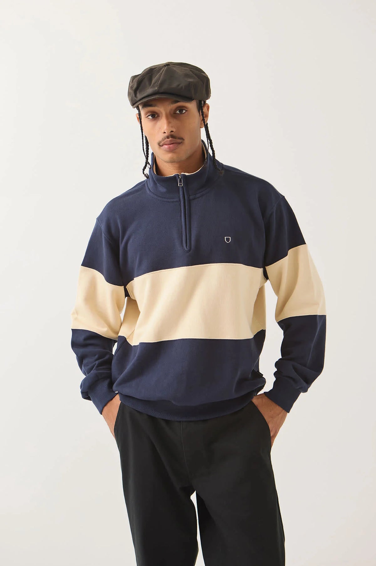 Brixton Men's Danville Quarter Zip Fleece