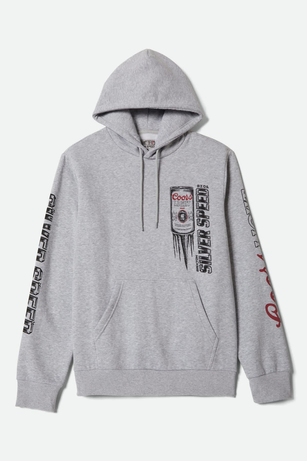 Brixton Men's Coors Light Silver Speed Hoodie