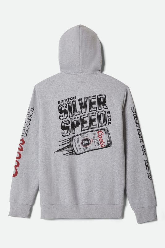 Brixton Men's Coors Light Silver Speed Hoodie