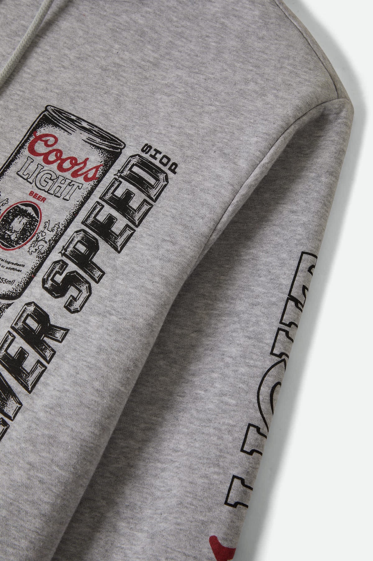Brixton Men's Coors Light Silver Speed Hoodie