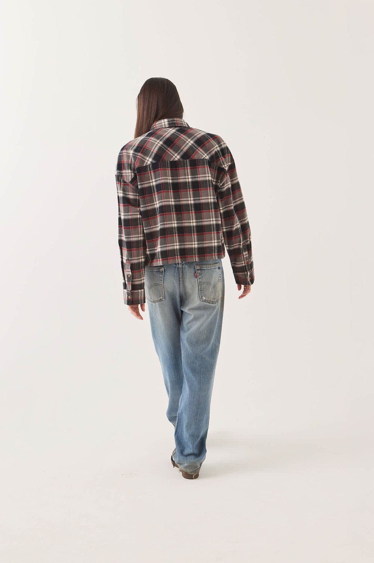 Brixton Women's Bowery Crop Long Sleeve Overshirt