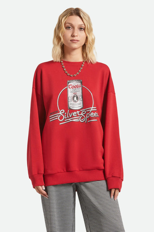Brixton Women's Coors Light Caster Crew Sweatshirt