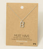 Fame Bubble Letter Pendant Necklace