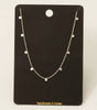 Dainty Mini Disc Station Necklace