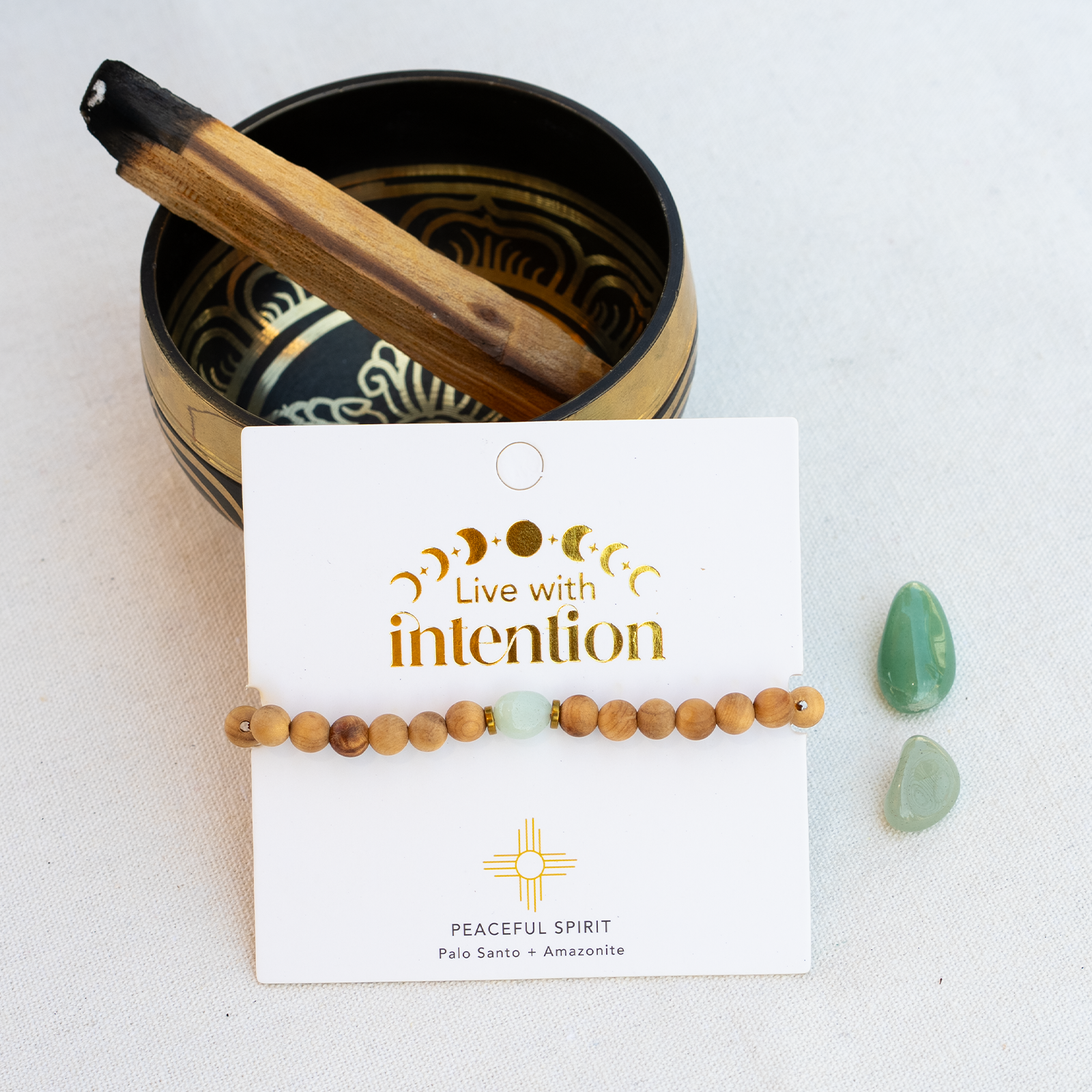 Lotus and Luna Sacred Insight Intention Bracelet