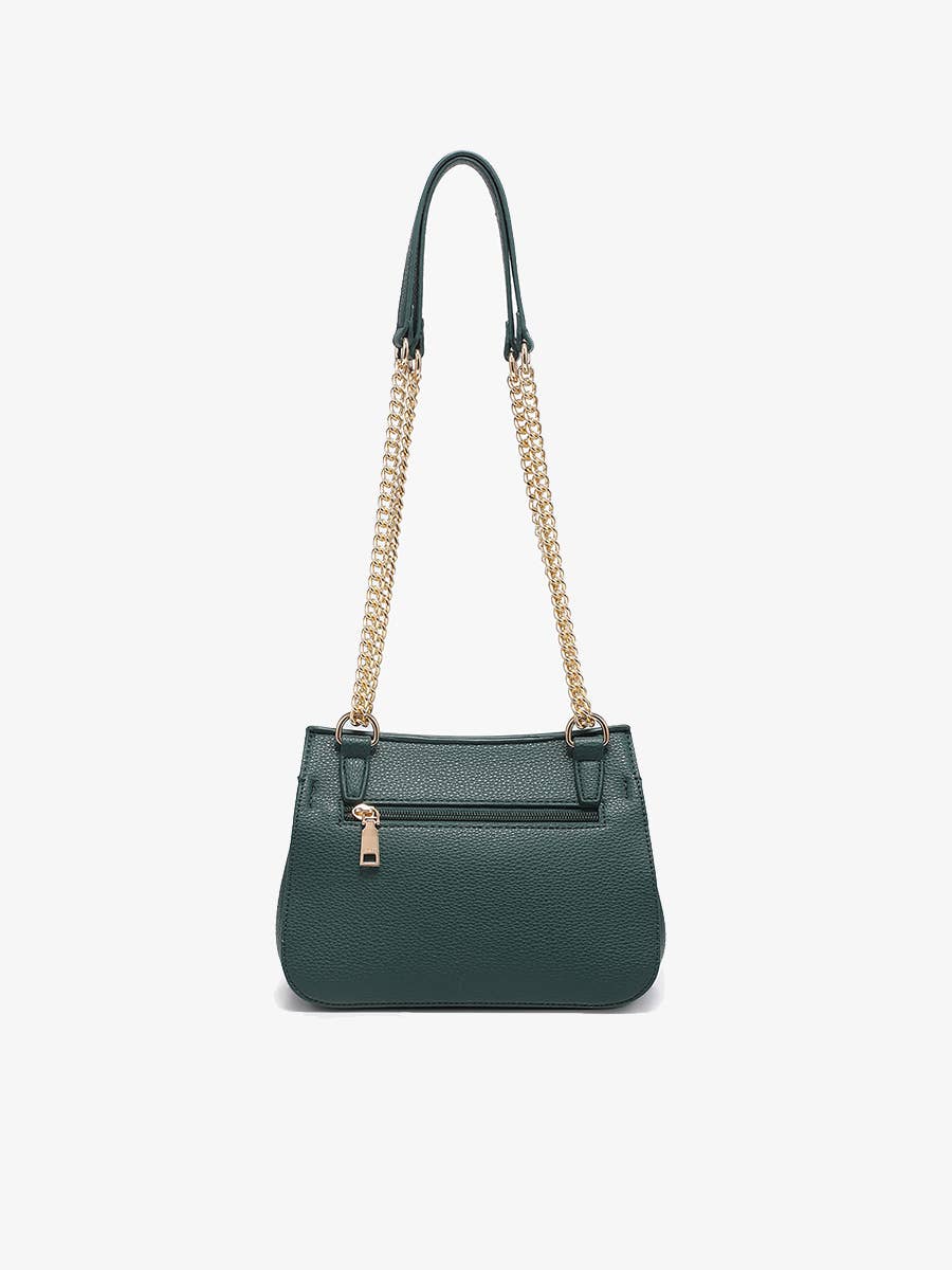 Jen & Co. Lottie Twist Lock Crossbody Bag – Chain Strap
