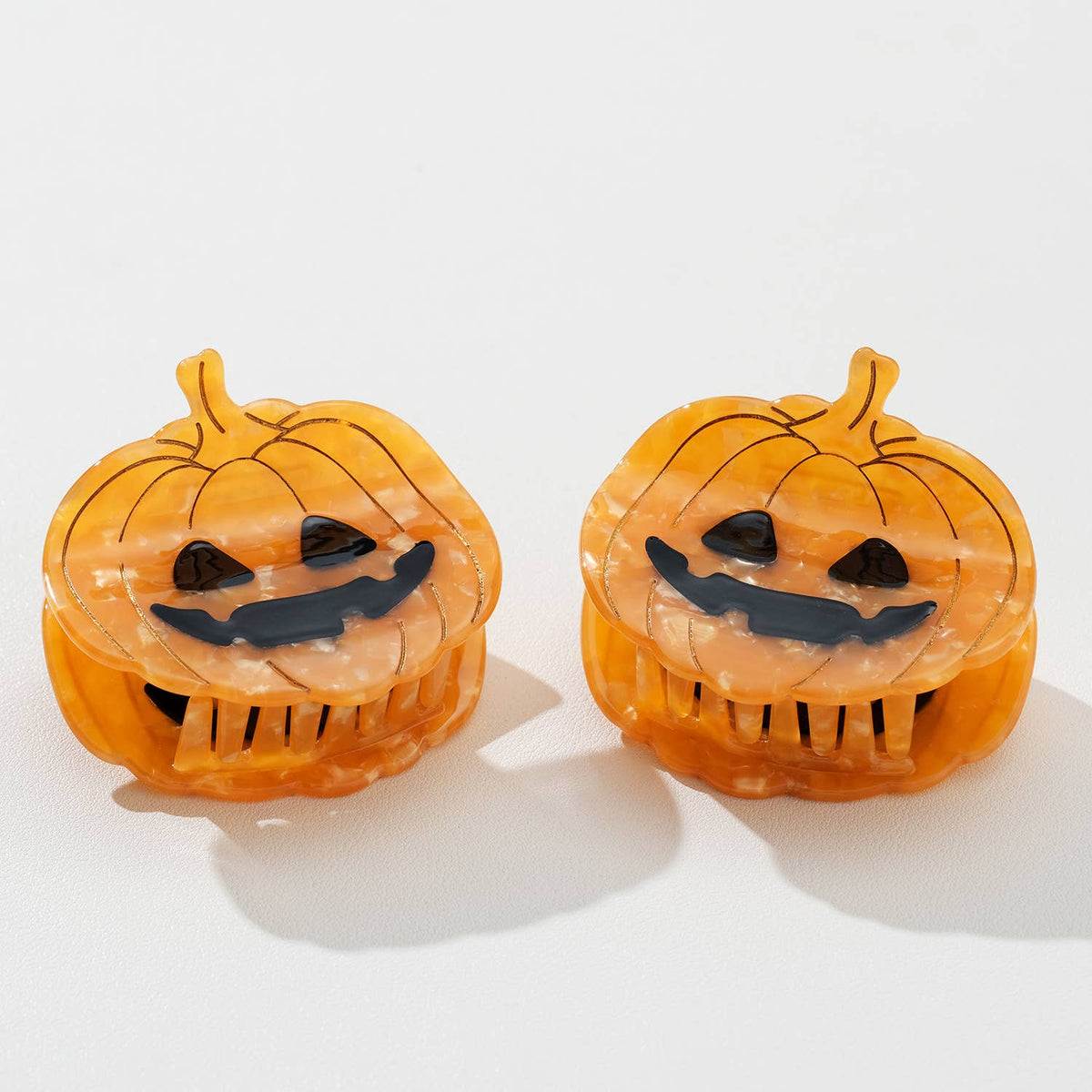 Adorro Jack O Lantern Pumpkin Claw Clip