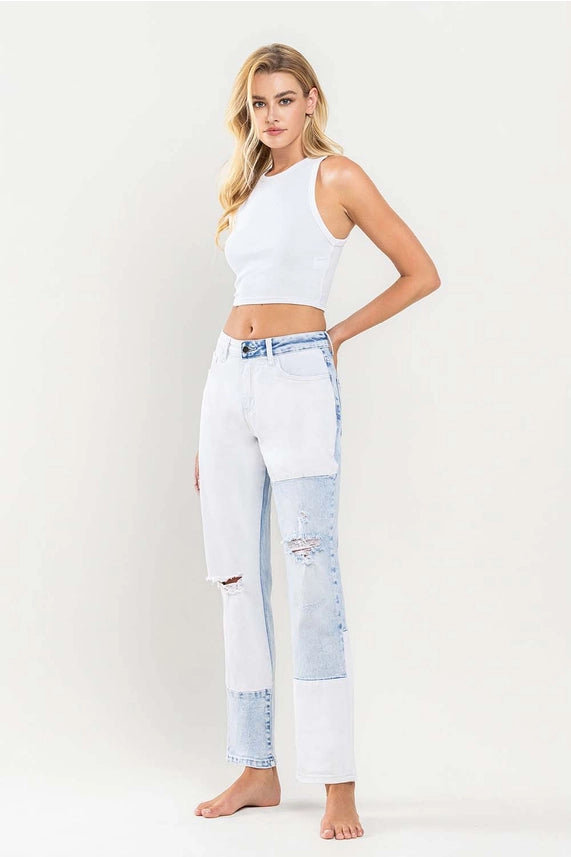 Boyfriend Color Block Straight