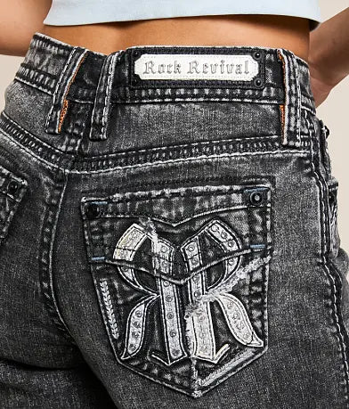 Rock Revival Women's High Rise Wide Leg Stretch Jean