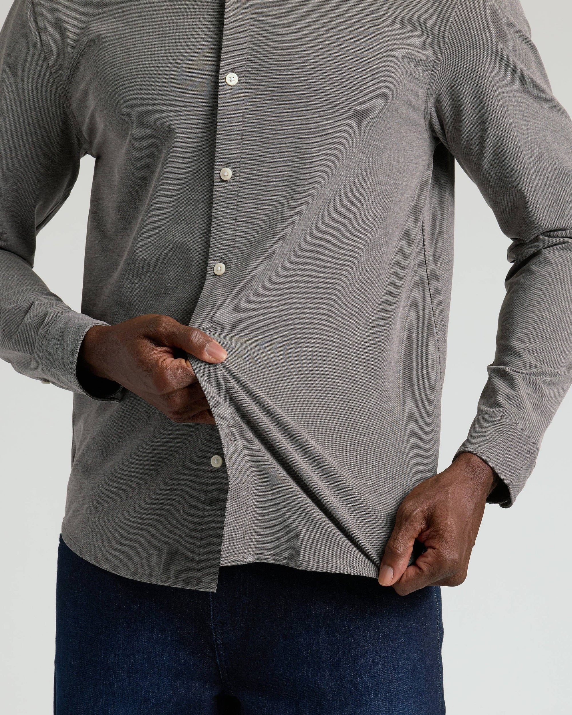 True Classic Men's Oak Classic Stretch Oxford 2.0