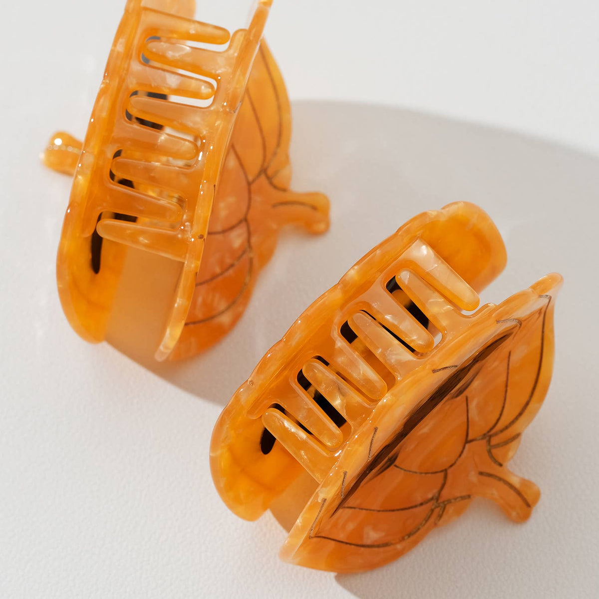 Adorro Jack O Lantern Pumpkin Claw Clip