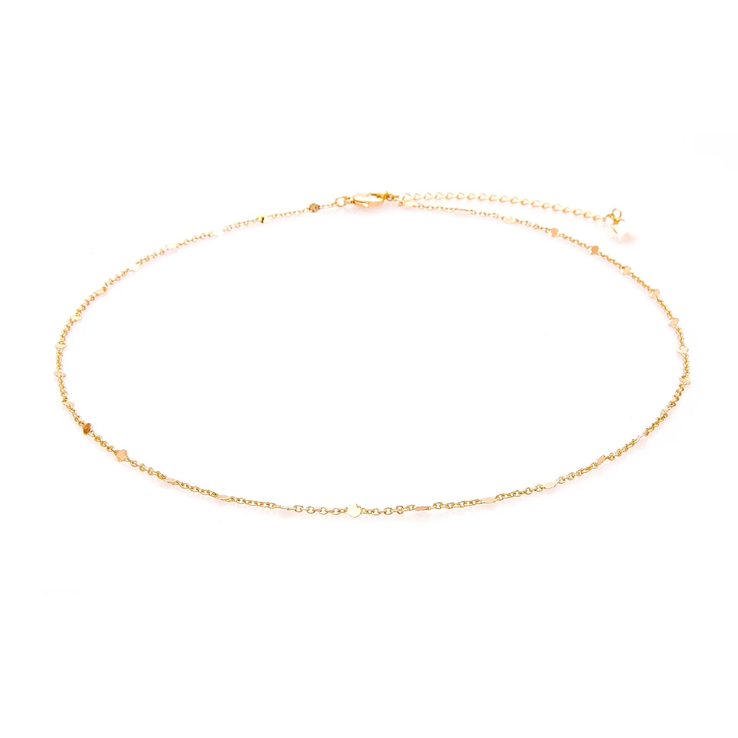 Circles In The Sand Gold Chain Necklace