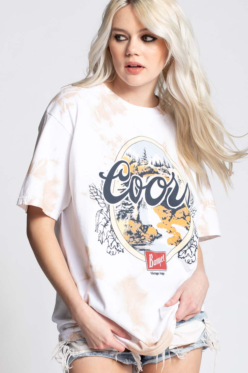 Tie Dye Coors Banquet Tee
