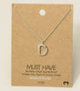 Fame Bubble Letter Pendant Necklace