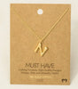 Fame Bubble Letter Pendant Necklace