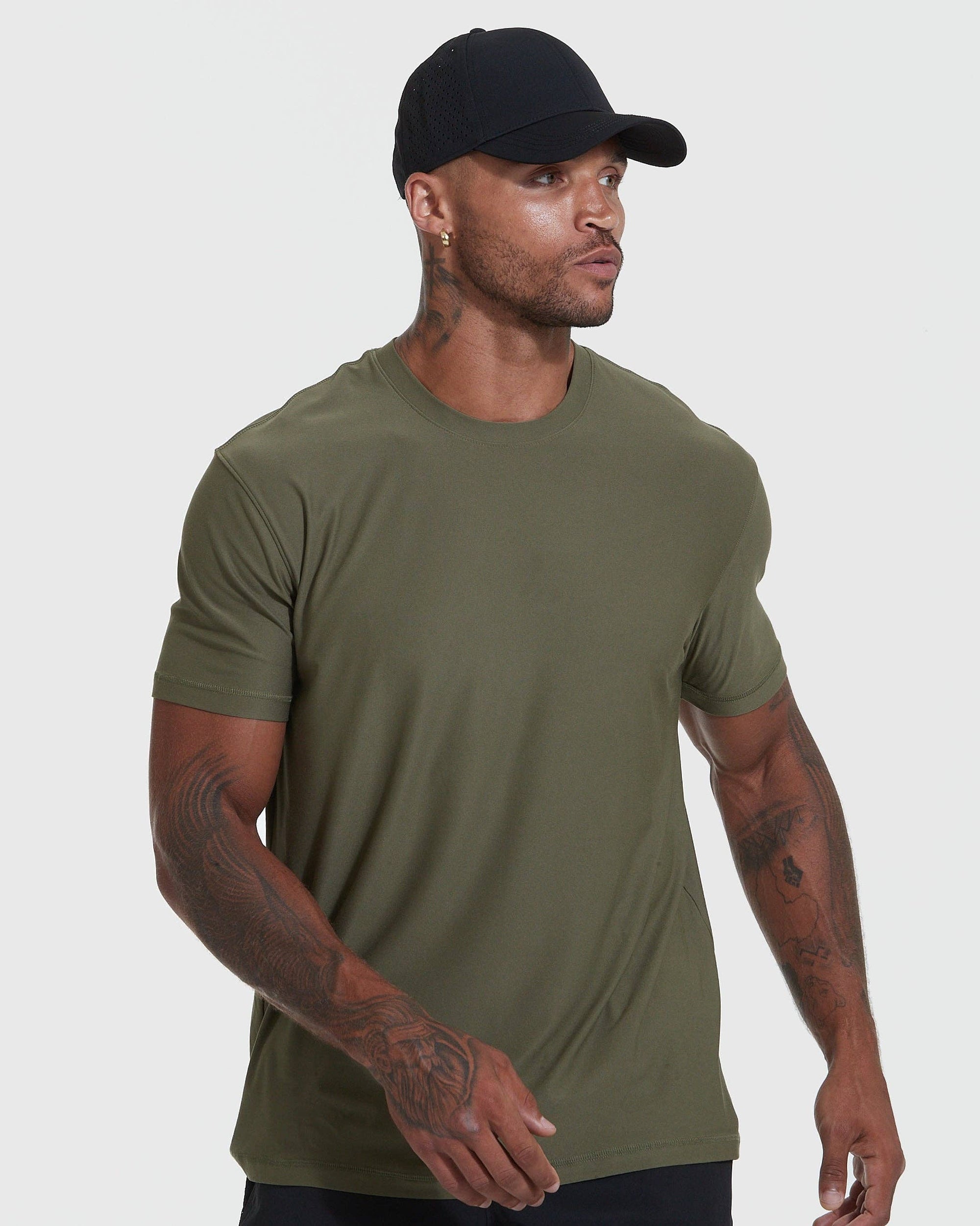True Classic Men's Short Sleeve T-Shirt | Active | Crew Neck