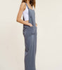La Miel Relaxed Fit Mineral Washed Jumpsuit with Pockets
