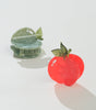 Adorro Red & Green Apple Claw Clip