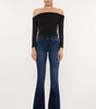 KanCan Women's Mid-Rise Flare Jeans