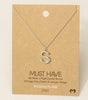 Fame Bubble Letter Pendant Necklace