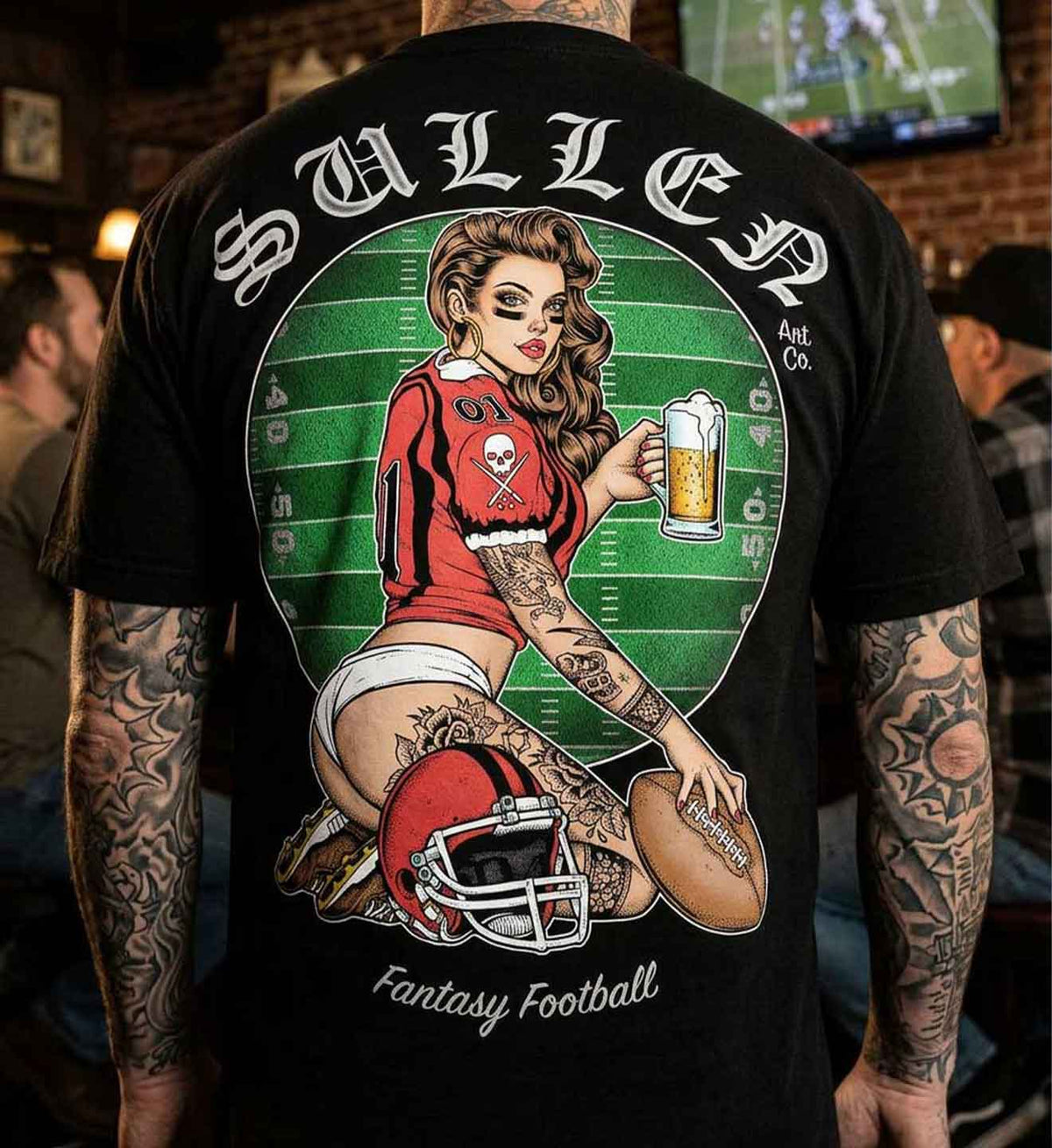 Sullen Men's Fantasy Football "1 TON" Tee