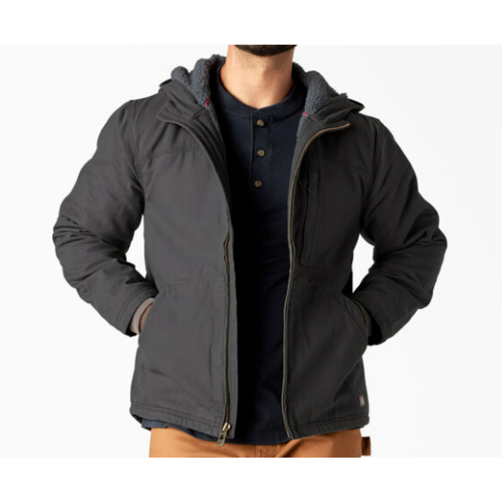 Dickies Men's Duck Canvas High Pile Sherpa Lined Jacket