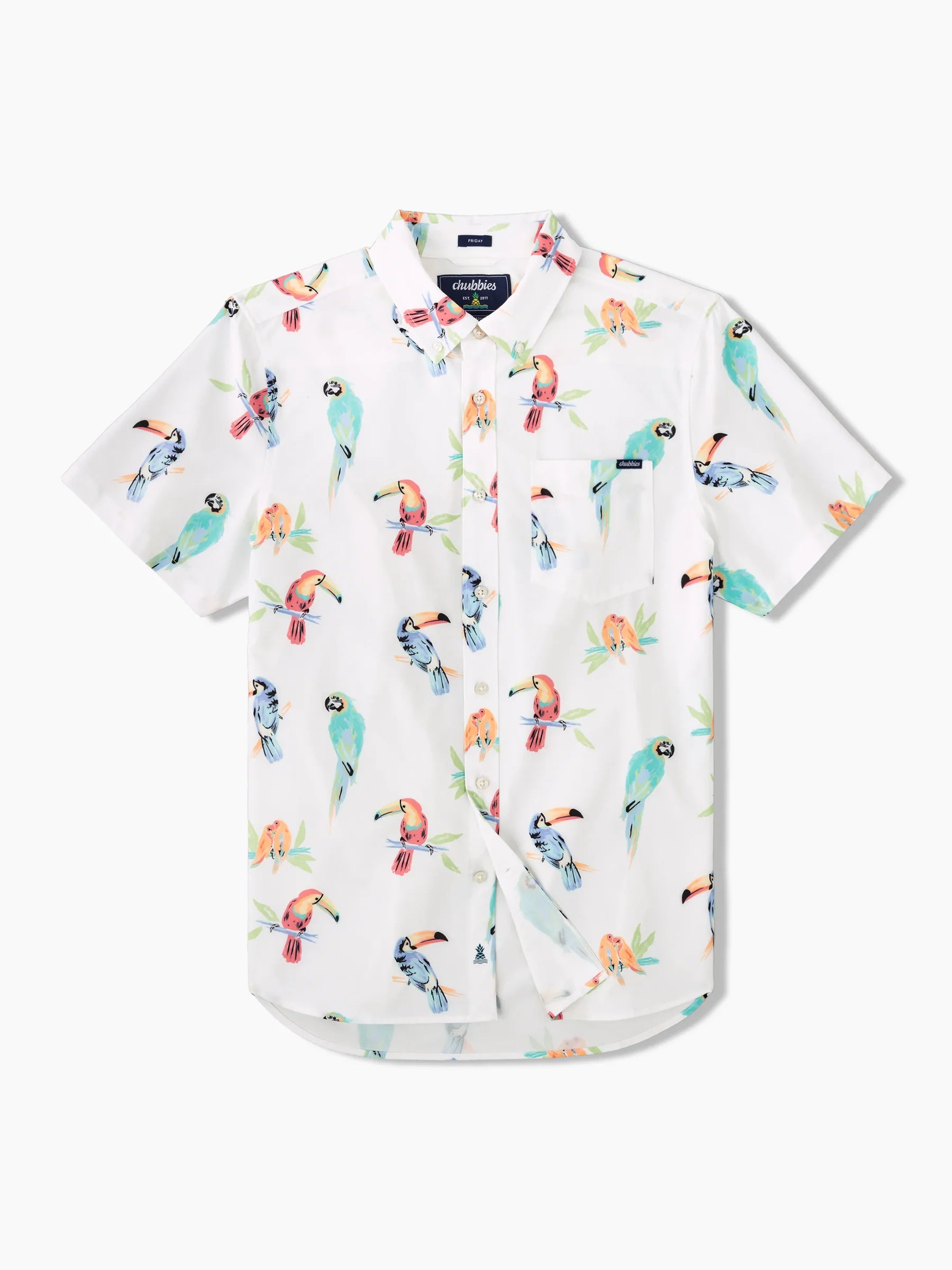 The Dude Where's Macaw Button Up