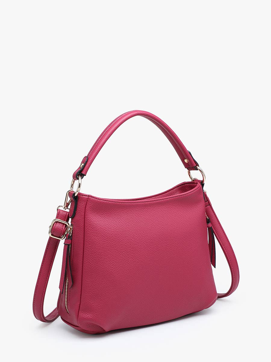 Jen & Co. Amari Structured Satchel w/ Dual Side Pockets