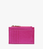 Jen & Co. Sia Zip Card Holder Wallet – Compact Vegan Leather
