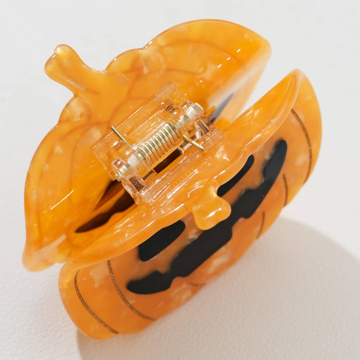 Adorro Jack O Lantern Pumpkin Claw Clip