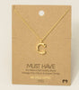 Fame Bubble Letter Pendant Necklace