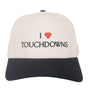 I Heart Touchdowns Vintage Trucker Hat