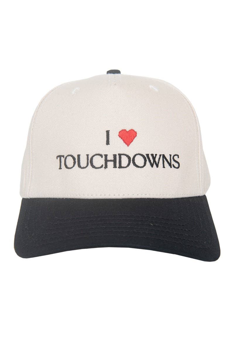 I Heart Touchdowns Vintage Trucker Hat