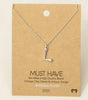 Fame Bubble Letter Pendant Necklace