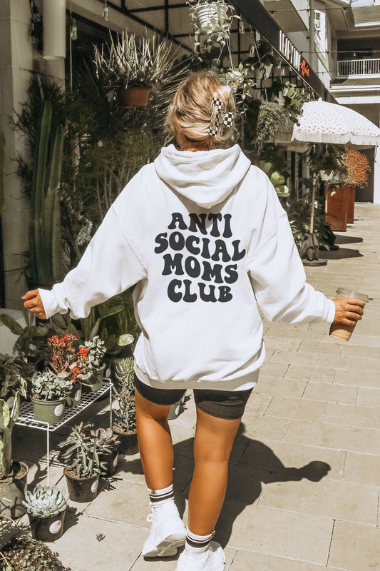 Lola Magnolia Women's Anti Social Mom's Club Hoodie